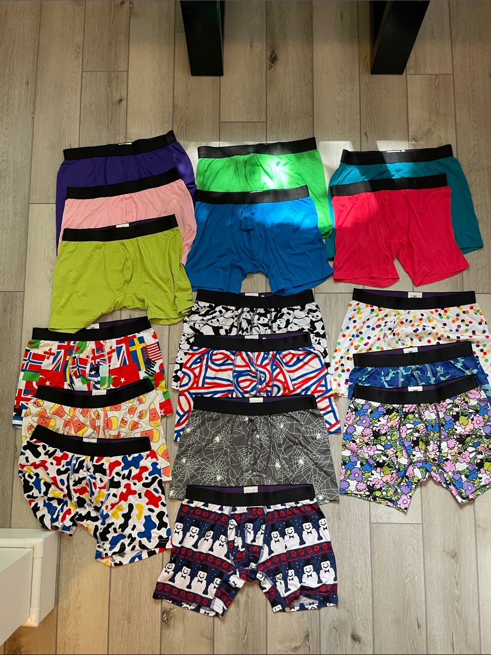 MeUndies Men's Boxer Brief Pack - Bright Solid & Printed Mix